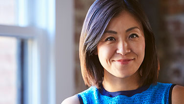 Close-up of woman smiling